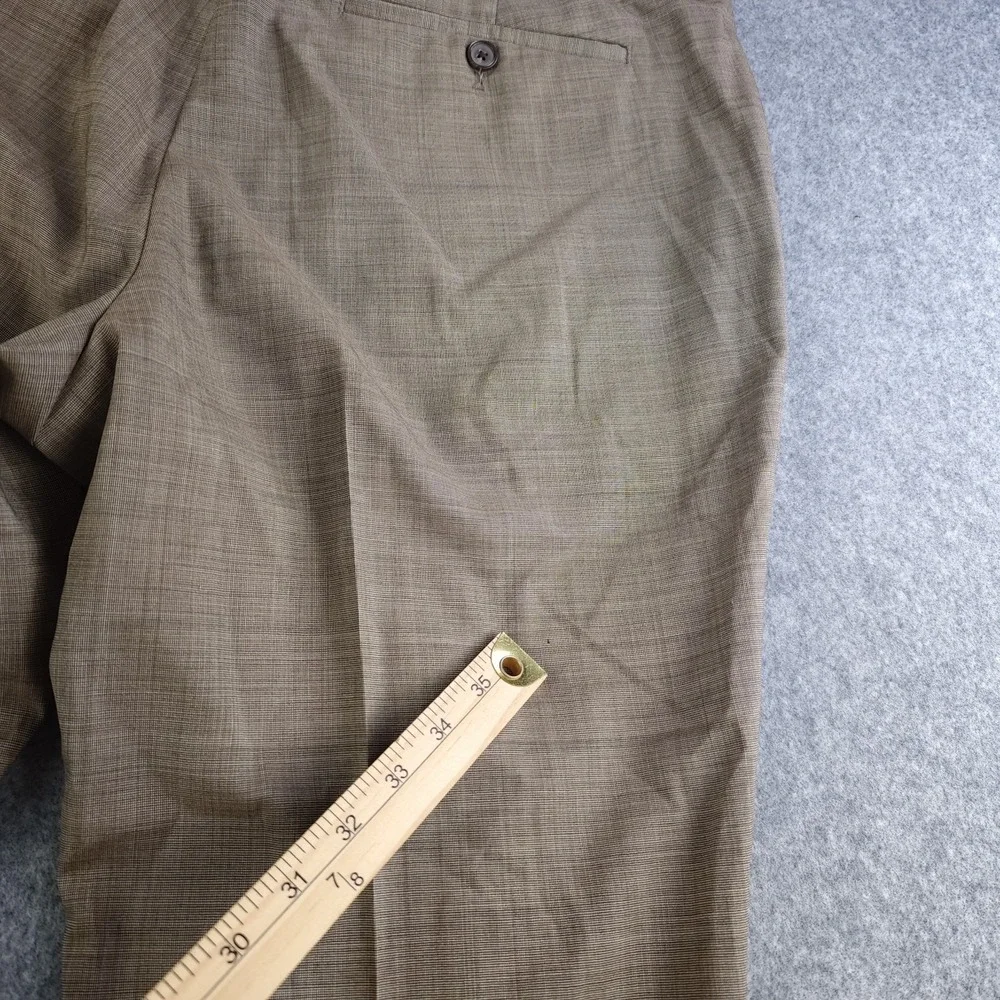 Banana Republic Pants Mens 35x30 Slim Fit Brown Flat Front Wool Stretch